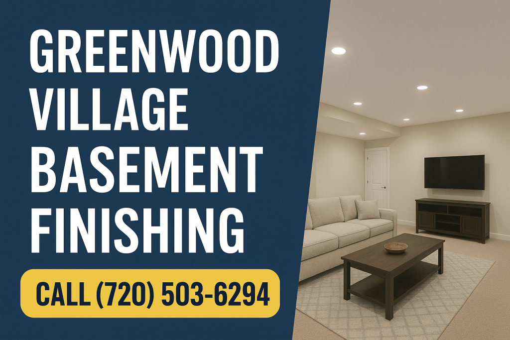 greenwood village basement finishing features banner  call 720 5036294 | all in one home remodel llc Greenwood Village Basement Finishing Features Banner  Call 720 503 6294 | All in One Home Remodel Llc