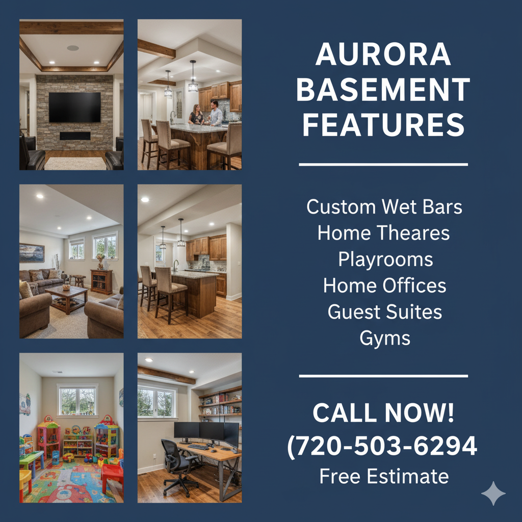 aurora basement finishing features banner  call 720 5036294 | all in one home remodel llc Aurora Basement Finishing Features Banner  Call 720 503 6294 | All in One Home Remodel Llc