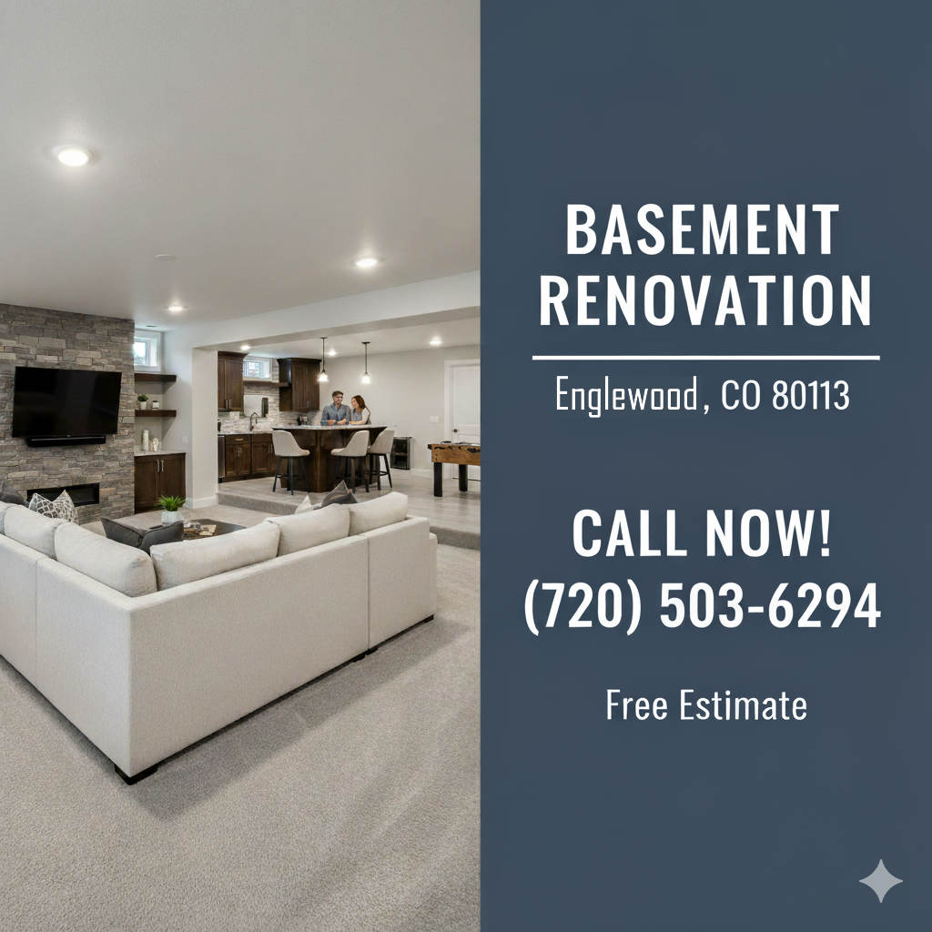 basement renovation in englewood co 80113 project banner  call 720 5036294 | all in one home remodel llc Basement Renovation in Englewood Co 80113 Project Banner  Call 720 503 6294 | All in One Home Remodel Llc